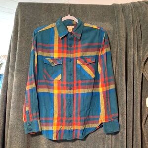 Women's Plaid Button-Up Shirt